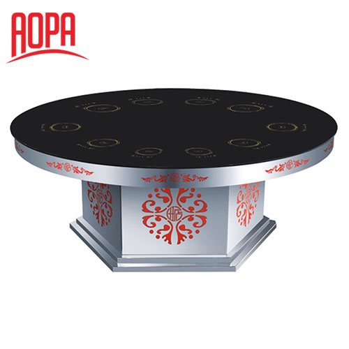 AOPA Luxury Electric Rotating Banquet Dining Table Z53