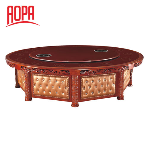 AOPA Solid Wood Rotatable Hot Pot Table Z60