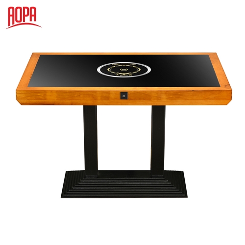AOPA Commercial restaurant solid wood hot pot table Z79