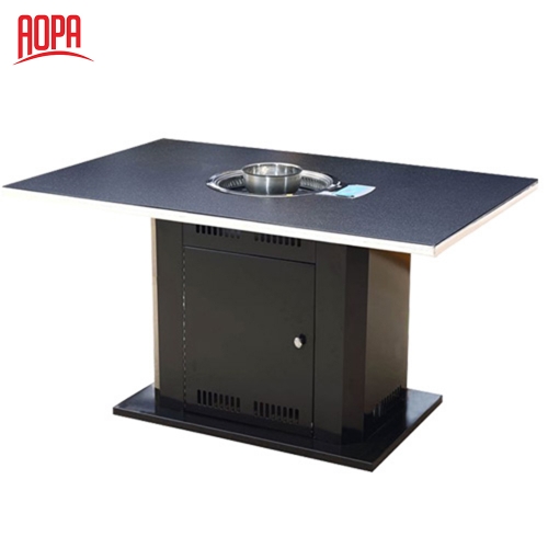 AOPA Commercial smokeless korean bbq tables for restaurant Z67B