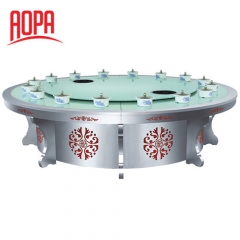 AOPA Stainless Steel Rotatable Hot Pot Table Z65