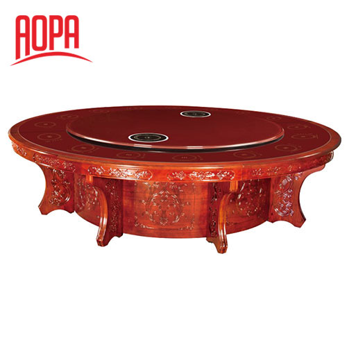 AOPA Solid Wood Rotatable Hot Pot Table Z61