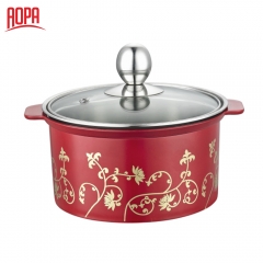 AOPA mini stainless steel hot pot shabu induction pot G25