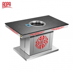 AOPA restaurant table with korean bbq grill Z67B
