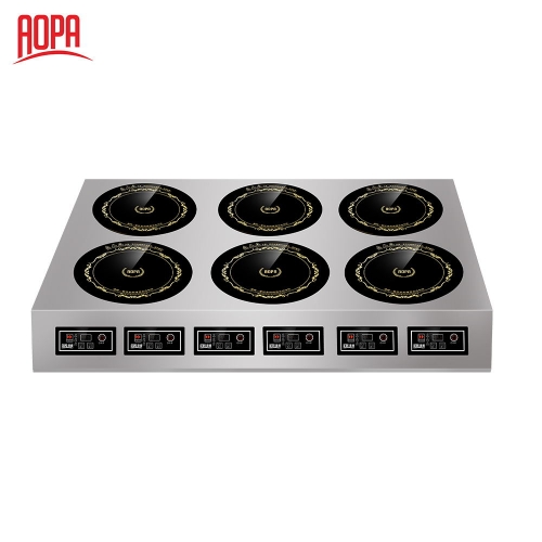 AOPA Table Top 2 / 4 / 6 Burner Electric Stove For Restaurant