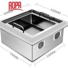 AOPA Smokeless hot pot equipment for restaurant new update DG-WY8