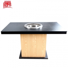 AOPA Smokeless Hot Pot Table Easy Installl Dining table Z110